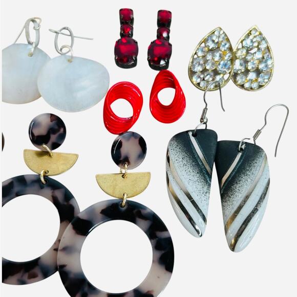 Earrings Mixed Lot Pierced Colorful Various Occasions - Picture 2 of 4